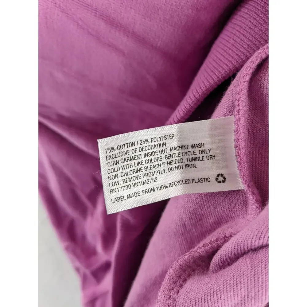 Wild Fable Quarter‎ Zip Sweatshirt Medium Purple Velour Jacket Relaxed Fit Layer - Picture 6 of 12
